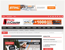 Tablet Screenshot of pilote-de-course.com
